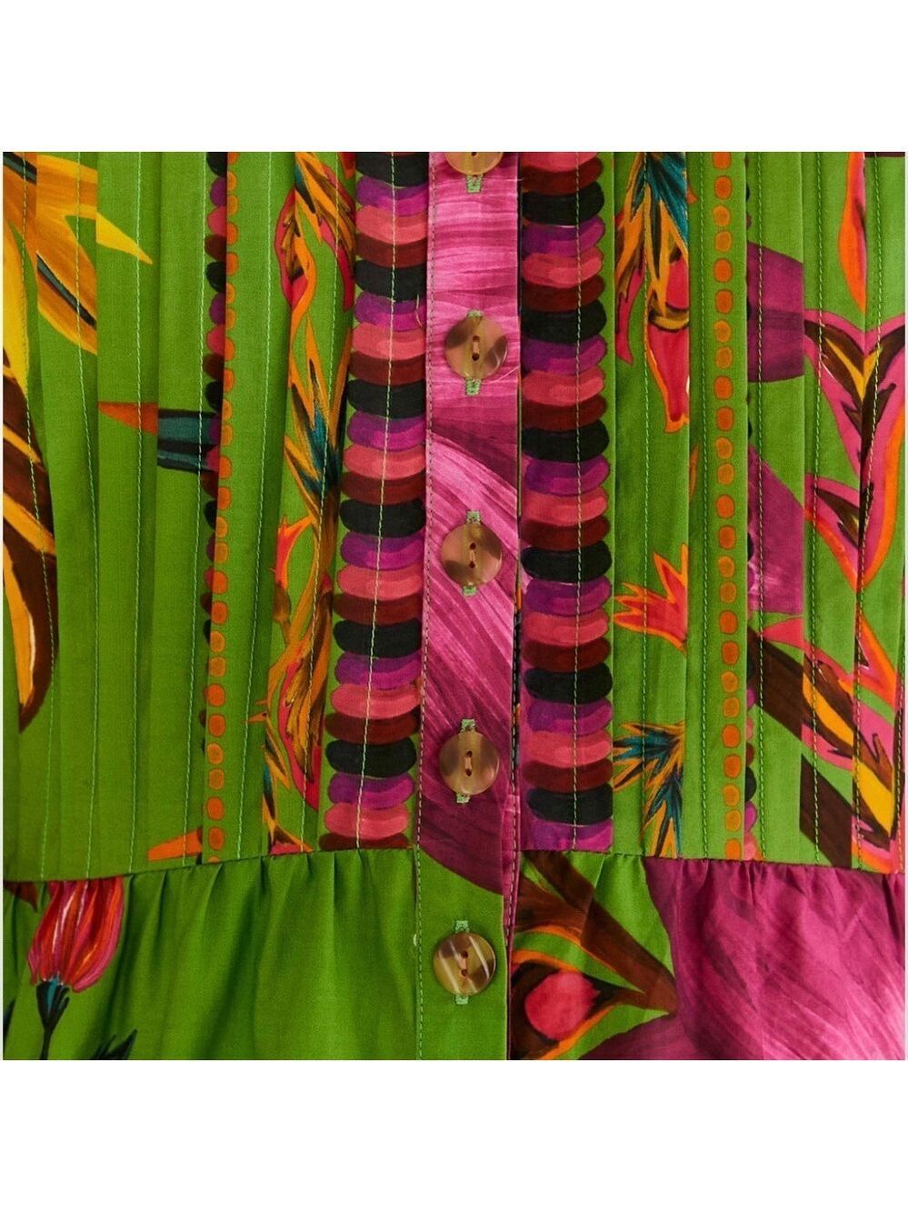 Farm Rio Maxi Flowers Organic Cotton Maxi Dress - Picture 6 of 9